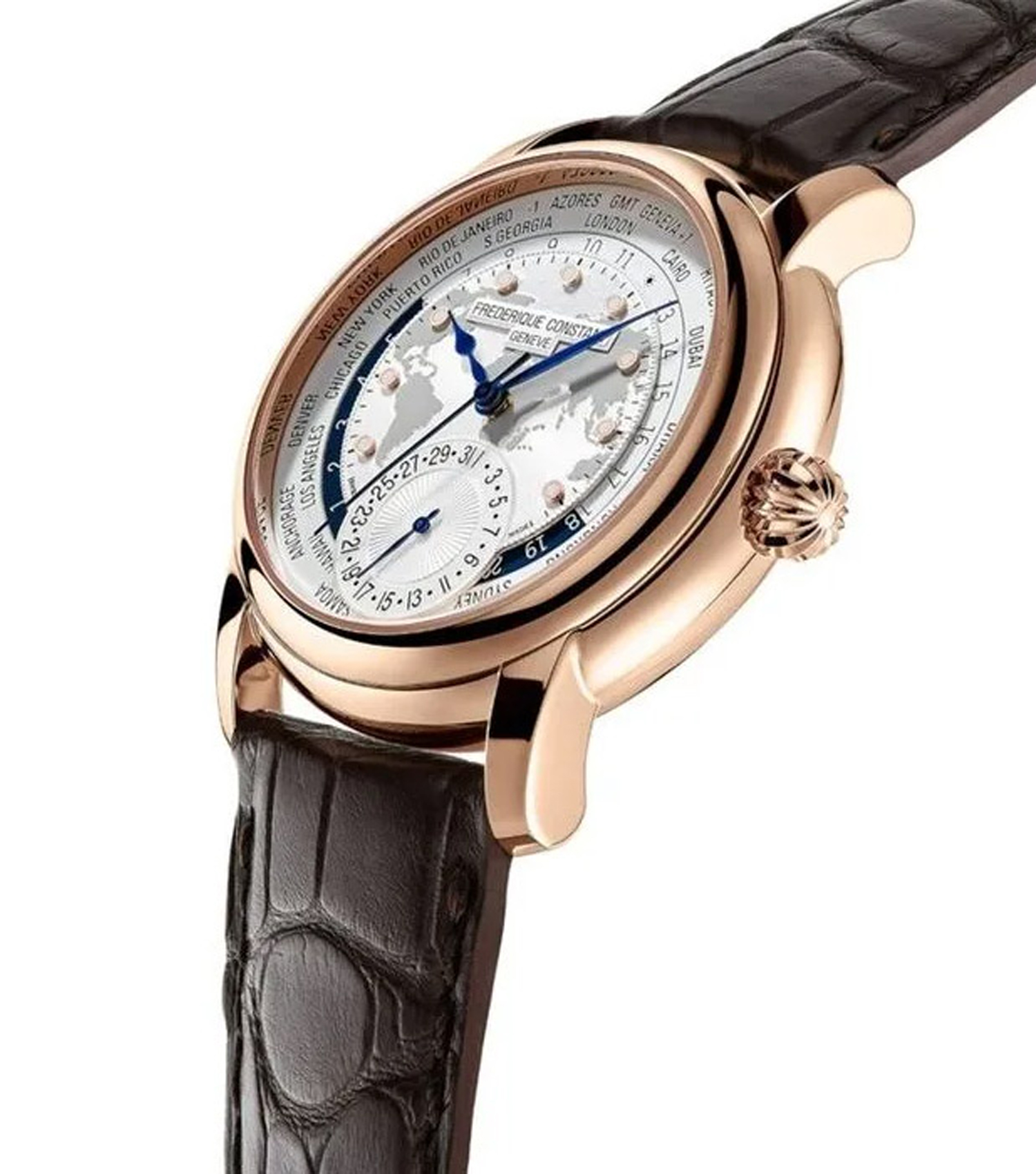 فردریک کنستانت مردانه دست ساز WORLD TIME مدل FC-718WM4H4