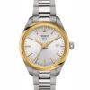 ساعت مچی تیسوت Tissot زنانه تک موتوره دورنگ مدل T150.210.21.031.00