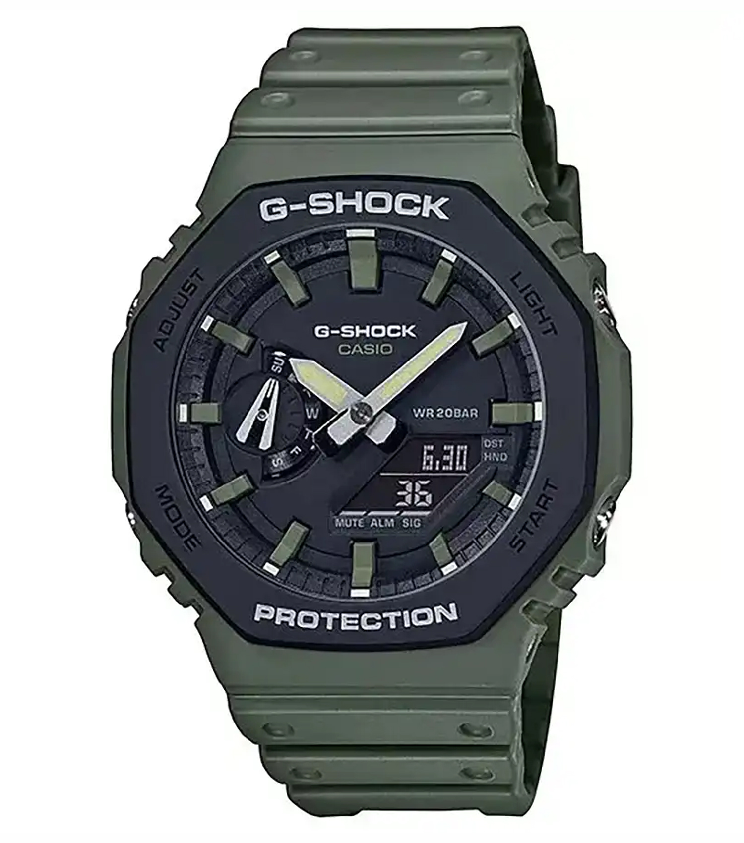 کاسیو G-SHOCK مردانه / زنانه ضد ضربه و ضد آب مدل GA-2110SU-3ADR