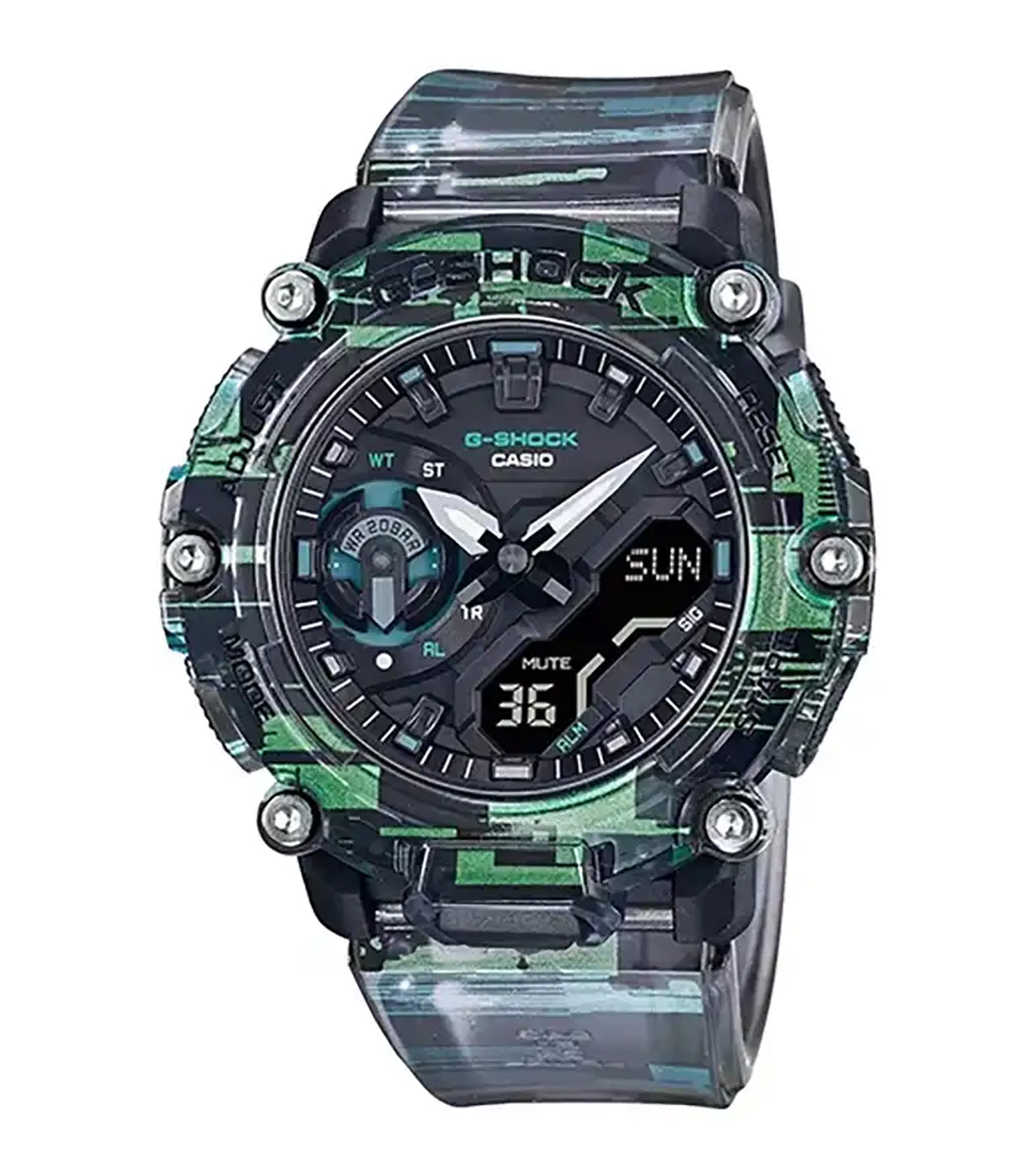 کاسیو G-SHOCK مردانه ضد ضربه و ضد آب مدل GA-2200NN-1ADR