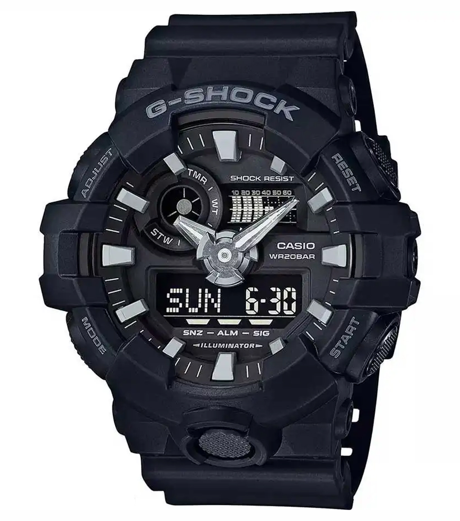 کاسیو G-SHOCK مردانه ضد ضربه و ضد آب مدل GA-700-1B