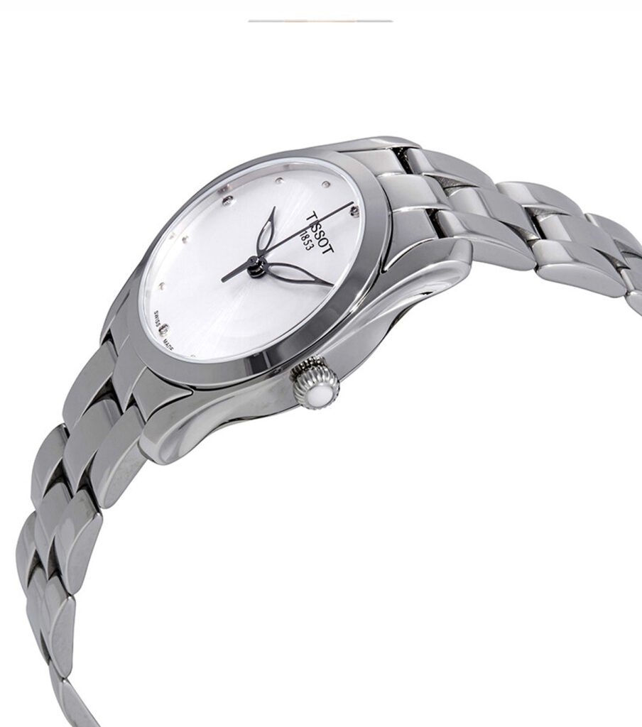 ساعت مچی تیسوت Tissot زنانه تک موتوره نگین برلیان مدل  T112.210.11.036.00