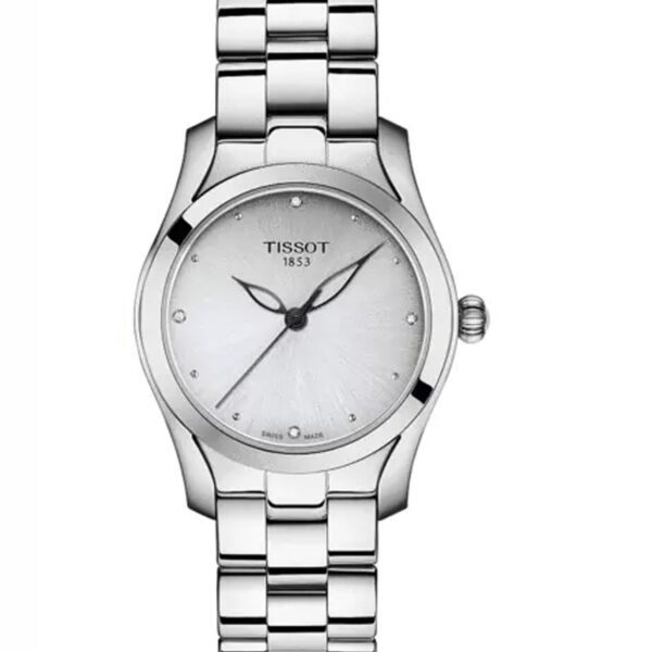 ساعت مچی تیسوت Tissot زنانه تک موتوره نگین برلیان مدل  T112.210.11.036.00