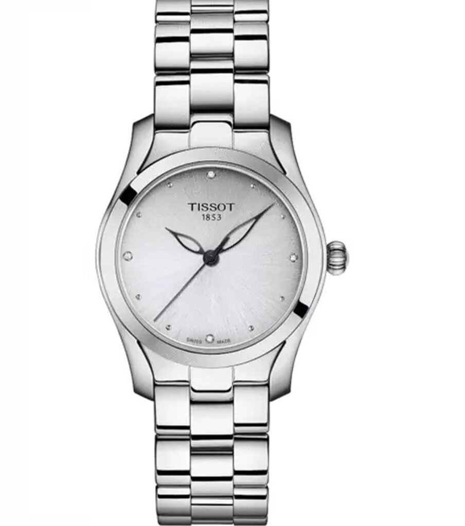 ساعت مچی تیسوت Tissot زنانه تک موتوره نگین برلیان مدل  T112.210.11.036.00