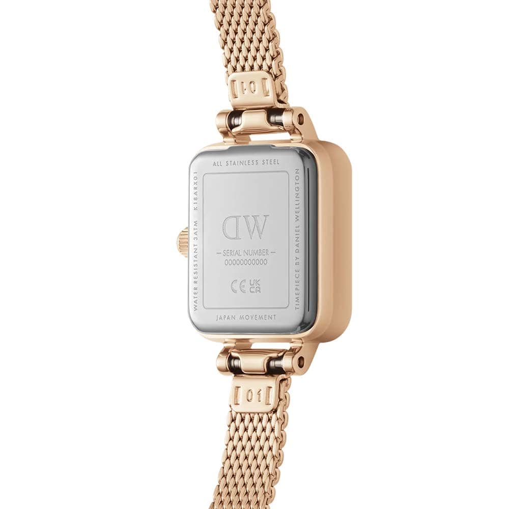 ساعت زنانه دنیل ولینگتون مدل Quadro Mini Melrose Champagne – کد DW00100651