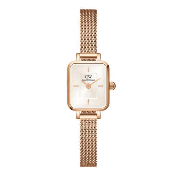 ساعت زنانه دنیل ولینگتون مدل Quadro Mini Melrose Champagne – کد DW00100651