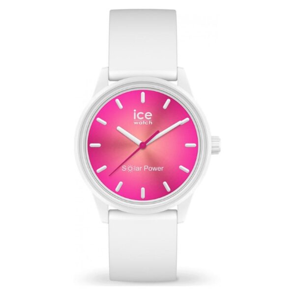 ساعت مچی ICE-Watch سولار کورال ریف سفید–صورتی – مدل 019031