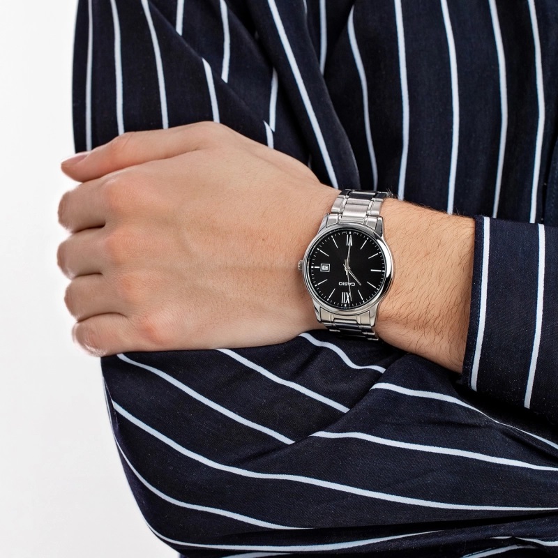 ساعت کاسیو CASIO مردانه مدل MTP-V00۲D-1B3UDF