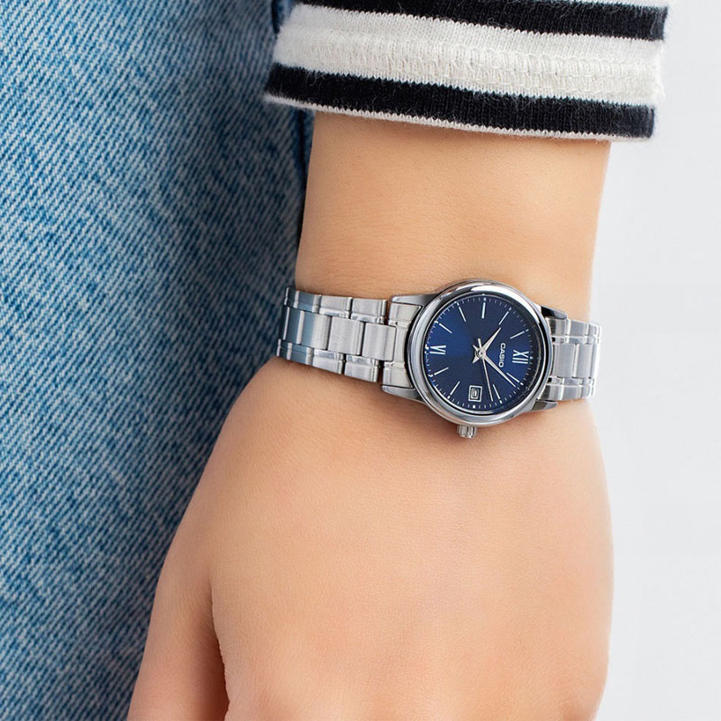 ساعت کاسیو Casio زنانه مدل LTP-V002D-2B3UDF